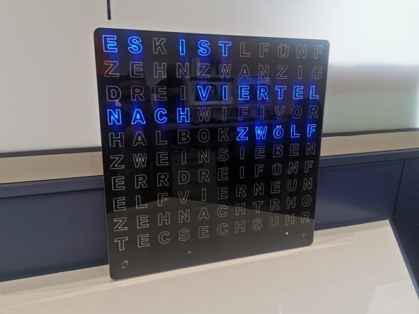 RHOTEC Wordclock 400x400 – Bild 3